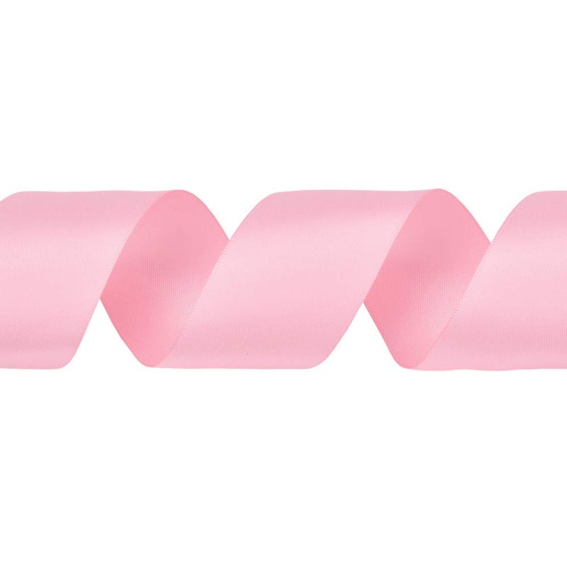 Ribest 1 1/2 inch Pink Double Face Satin Ribbon 25 Yards Per Roll for Gift Wrapping Flower Bouquet Hair Accessories Wedding Birthday - Image 3